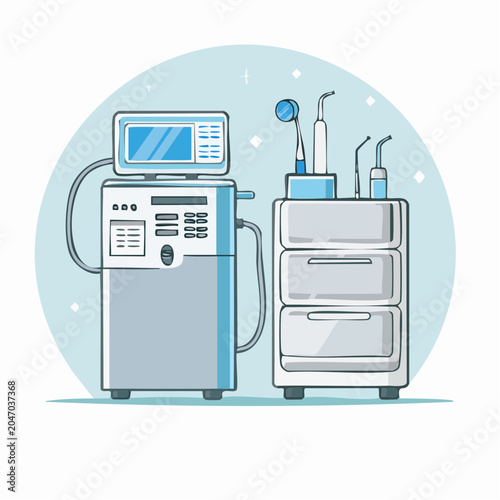 Dental Equipment Illustration