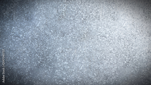 Foto 3D Rendering of Galvanized Steel Background Silver Zinc Spangle Plate with Vigne