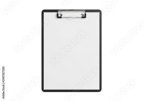 Clipboard with silver clips