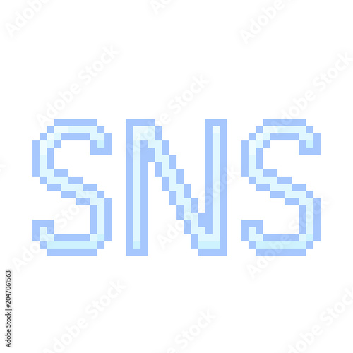 Bild auf Leinwand ピクセルアートなsns文字アイコン★png