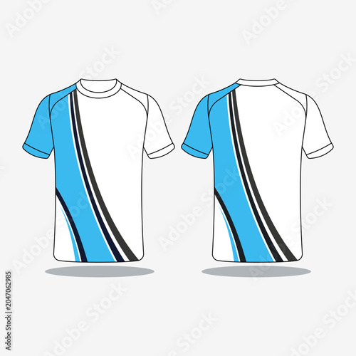 sports t-shirt abstract line graphic concept for sports identity branding design.
