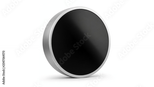 Generic smart thermostat isolated on white background