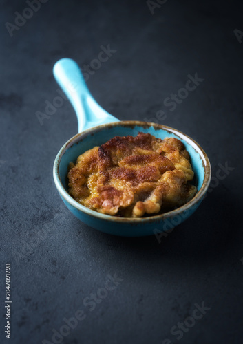  Pork Schnitzel on a stone background. Close up.