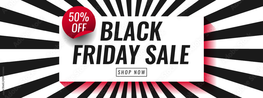 Fototapeta premium Black friday sale template design