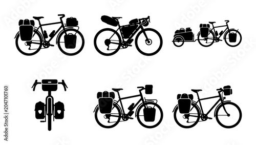 Canvastavla Bicycle Touring Icons, Bikepacking Rigs, Adventure Cycles, Travel Bike Set
