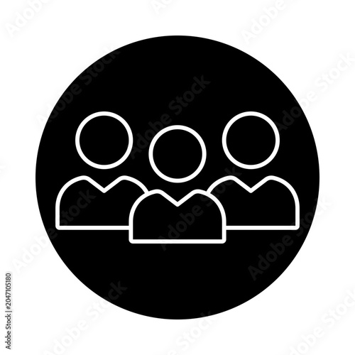 People Community Group, Human Connection Concept, Social Crowd Illustration, Individual Persons Network, Society Interaction Design, icon, vector