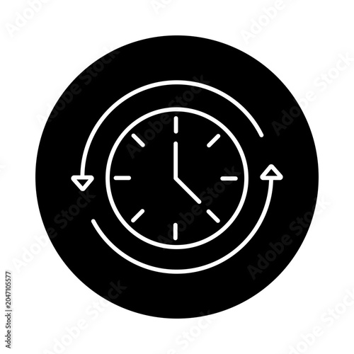 Time Forward Concept, Future Progress Icon, Fast Forward Time Symbol, Forward Thinking Design, Time Advancement Illustration, vector
