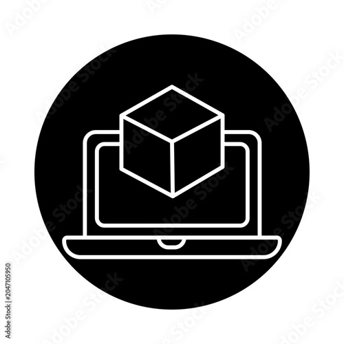 Virtual Machine Technology, Cloud Virtual Server Concept, Server Virtualization System, Isolated Computing Environment, Scalable Virtual Infrastructure Design, icon, vector