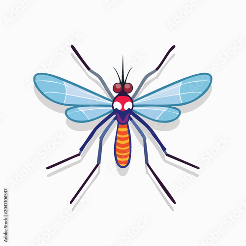 Stylized Mosquito Illustration