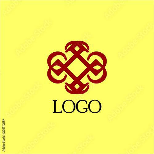 ABSTRACT LUXURY SYMBOL LOGO VECTOR
