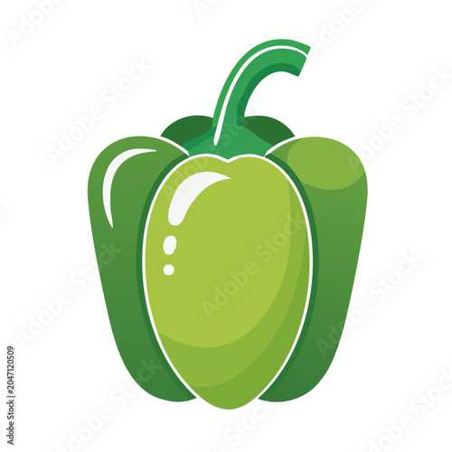 Green bell pepper icon