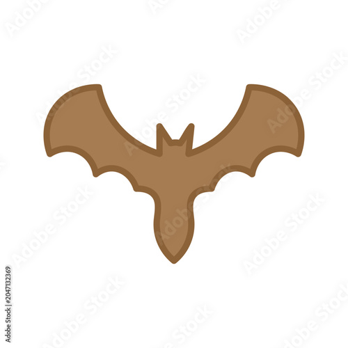 bat icon, vector graphic illustration