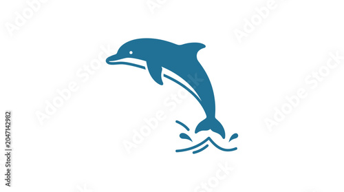 Fotografía Dolphin jumping out of water.