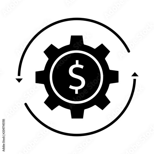 Cost Optimization Strategy, Expense Reduction Concept, Budget Efficiency Management, Financial Savings Solution, Business Cost Control Design, icon, vector