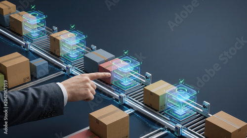 Supply chain resilience automation concept digital logistics supply chain technology automation warehouse fulfillment innovation quality control efficiency monitoring optimization