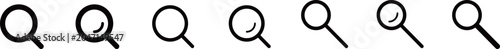 検索 アイコン セット / Search Icon Set – 虫眼鏡・探す・拡大のシンボル