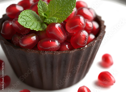 Pomegranate Dark Chocolate Cup