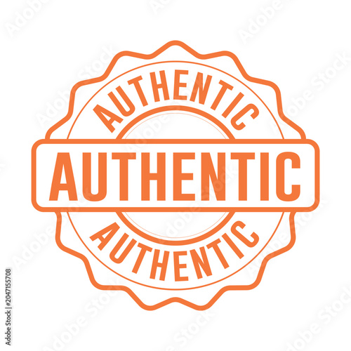 Authentic Stamp vector design templates simple and modern concept