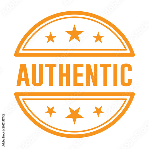 Authentic Stamp vector design templates simple and modern concept