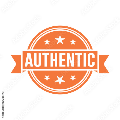 Authentic Stamp vector design templates simple and modern concept