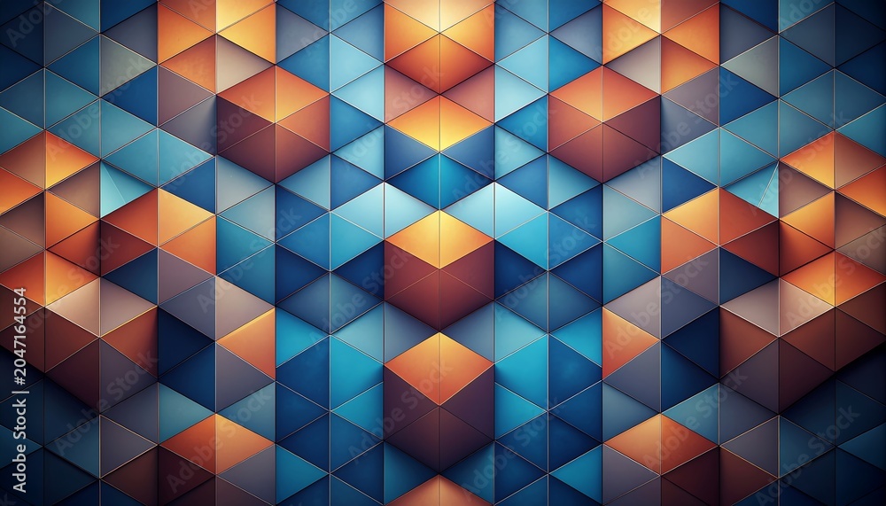 Obraz premium Vibrant 3D geometric cube pattern background.