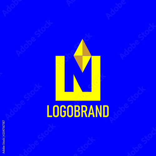 LETTER N DIAMOND business logo design