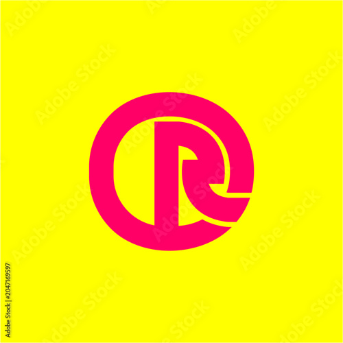 ABSTRACT LETTER R LOGO VECTOR