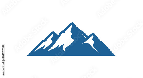 Mountain Range Landscape Peak Icon.
