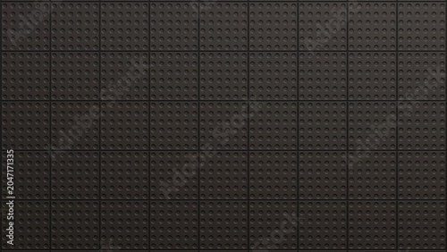 Industrial Rubber Floor Tile Texture with Non Slip Circular Grip Pattern