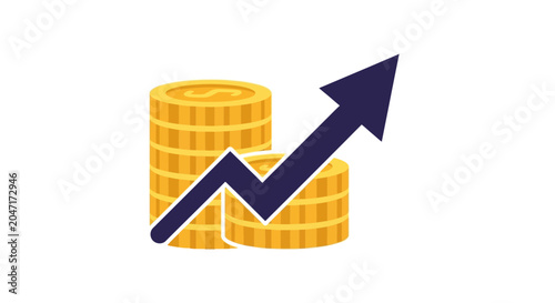 Increasing Financial Growth Concept.