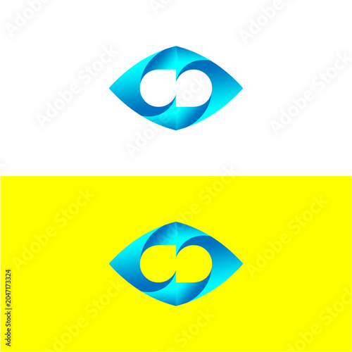blue eye vector illustration