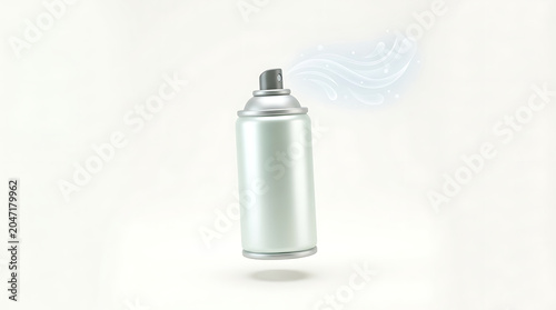 3D air freshener icon spray isolated on a clean white background