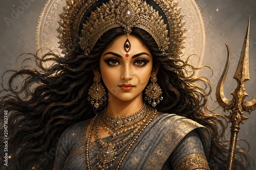Godess Durga on Maha Navratri, Navadurga, Durga Puja, Sharad Navratri,  Jyeshtha Shukla Ashtami/Masik Durga Ashtami, Mahanavami, Vijayadashami,
Dussehra, Durga/Mahakali/Jagadamba,  Bhavani