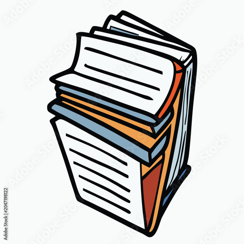 logo design vector illustration cartoon newspaper