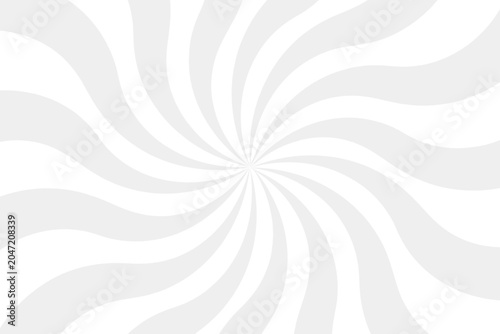 Elegant light gray spiral swirl background with soft radial waves