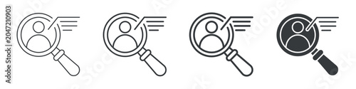 Fotografía Identifying Different Icon Set Simple Style Collection