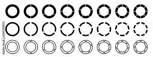 Quadro su tela Infographic element round shape