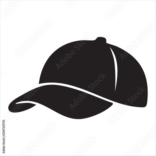  Baseball Cap Icons  Sportswear Hat Silhouette, Outline, and Hand-Drawn Styles