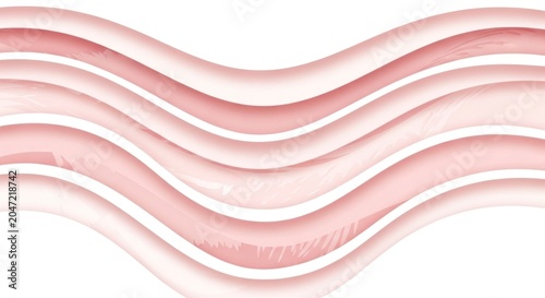 Gentle Undulating Waves of Soft Blush Pink with Subtle Painterly Textures