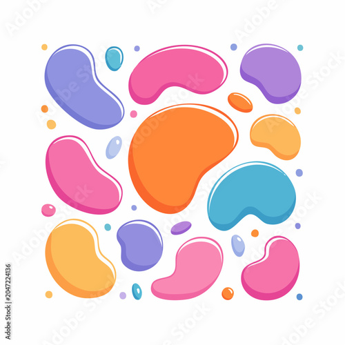 Colorful Abstract Blob Shapes