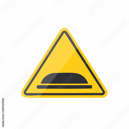 Speed Bump Warning Sign