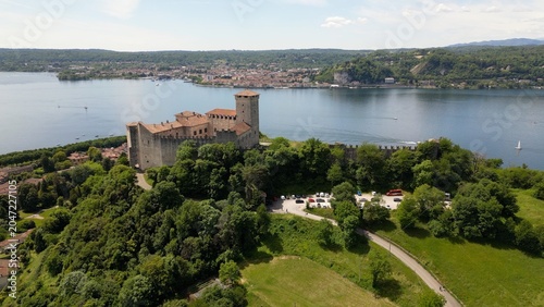 Photos Europe, Italy, Angera province of Varese , The Borromean Fortress  Castle of Angera on Lake Maggiore