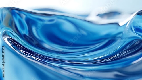 Blue liquid ripple abstract wavy pattern vibrant fluid surface clean texture suitable for backgrounds, posters, packaging, websites, and digital designs.