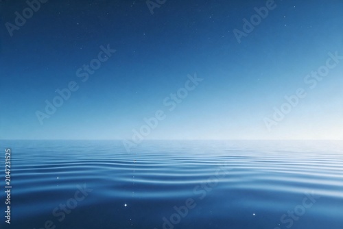 calm ocean under starry sky