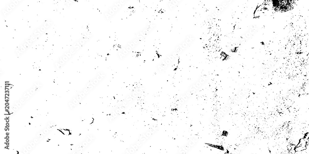 Fototapeta premium Vector old grunge wall black and white dust and scratched textured background. Cracks transparent texture. Grain noise rusted white effect, grunge distressed.