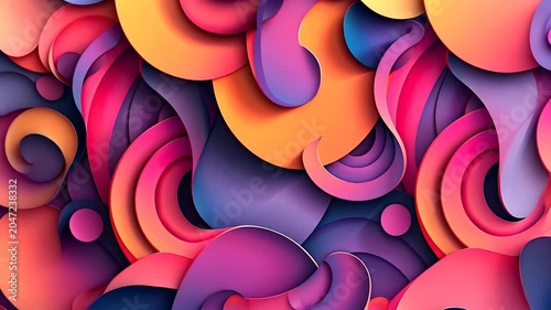 Abstract colorful layered circular patterns suitable for backgrounds, digital designs, prints, posters, and artistic projects requiring vibrant color gradients.