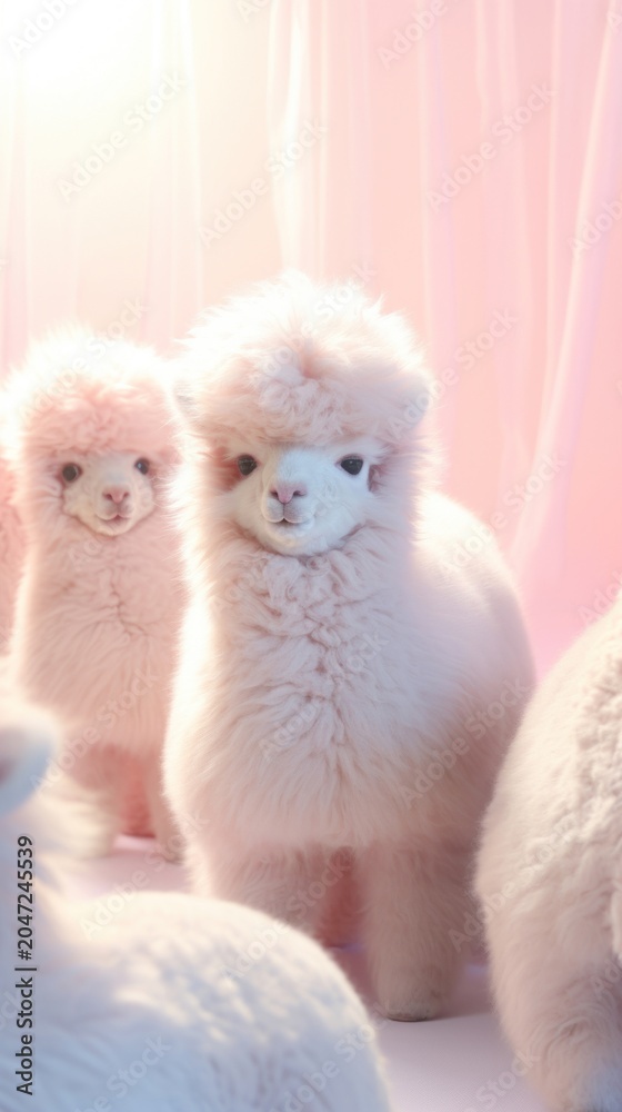Naklejka premium Baby camel mammal animal pet.