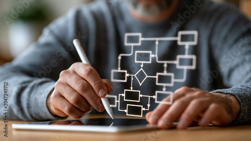 Digital Diagramming: A man ...