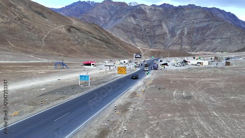 Magnetic Hill Ladakh 4K Drone View | Amazing Himalayan Roads & Gravity Defying Landscape