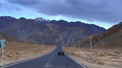 Magnetic Hill Ladakh 4K Drone View | Amazing Himalayan Roads & Gravity Defying Landscape